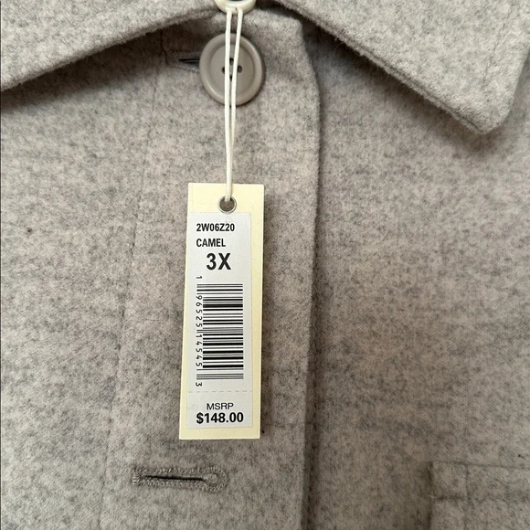 NWT Max Studio Tan Shacket - Picture 2 of 5
